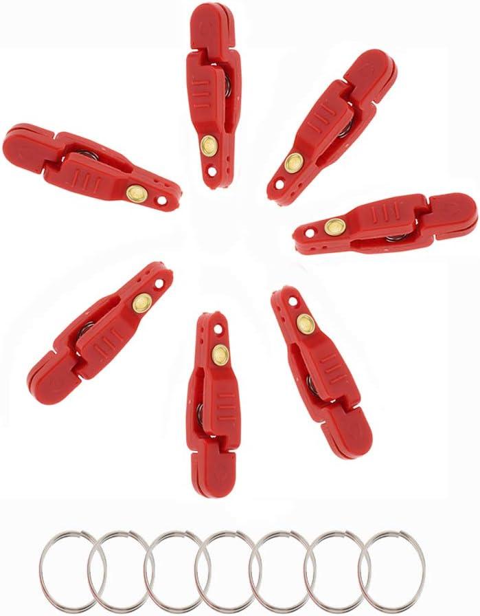 uncedaran Line Clip Snap Weight Release Clip for Offshore Fishing Planer  Board Kite Heavy Tension Snap Release Clip Downriggers Outrigger Release  Clips 7pcs Red