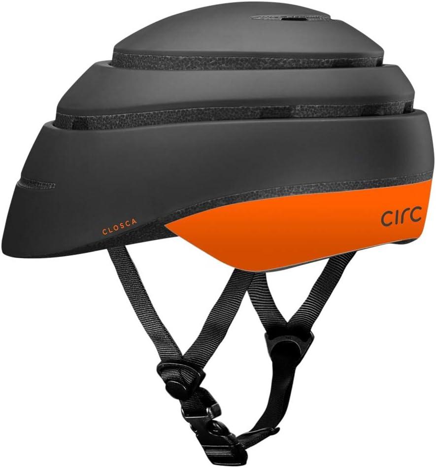 Closca Helmet Loop: Foldable Bike Helmet for Adults Black/Orange