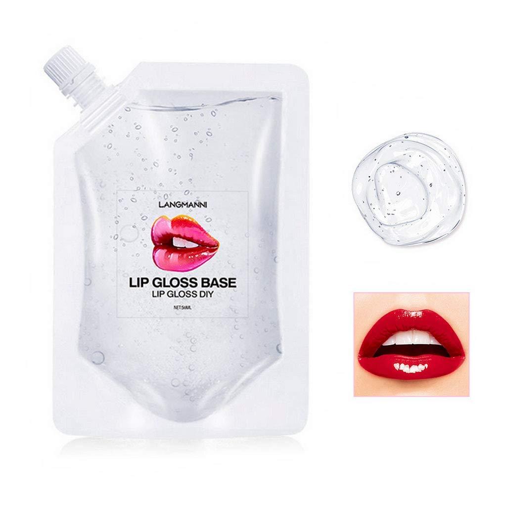 Transparent Lip Gloss ,Moisturize Lip Gloss Base, Lip Gloss Base Oil  Material Lip Makeup Primers, Primer for DIY Handmade Lip Balms Lip Gloss-  1.69Fl.Oz(1 Pcs,Clear)