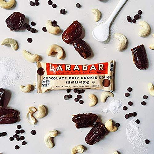 Larabar Chocolate Chip Cookie Dough, Gluten Free Vegan Fruit & Nut Bar