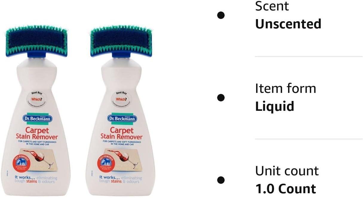 2 x Dr. Beckmann Carpet Stain Remover with Brush Perfect for Carpets