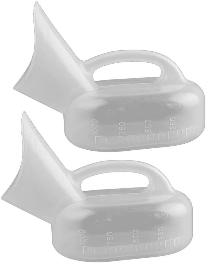 Milisten 2pcs Female Urinal Urine Bottle Women Urinal Pot Urinal Device