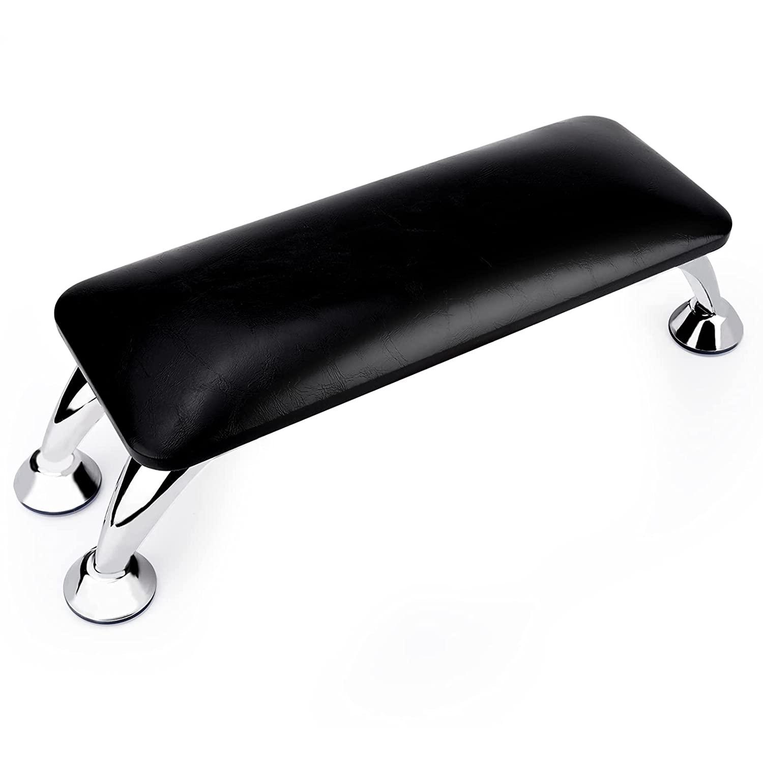 Nail Arm Rest for Acrylic Nails with Nail Table Mat, Microfiber Leather  Nail Hand Rest Cushion for Nails, Soft Hand Pillow Footstool with Foldable