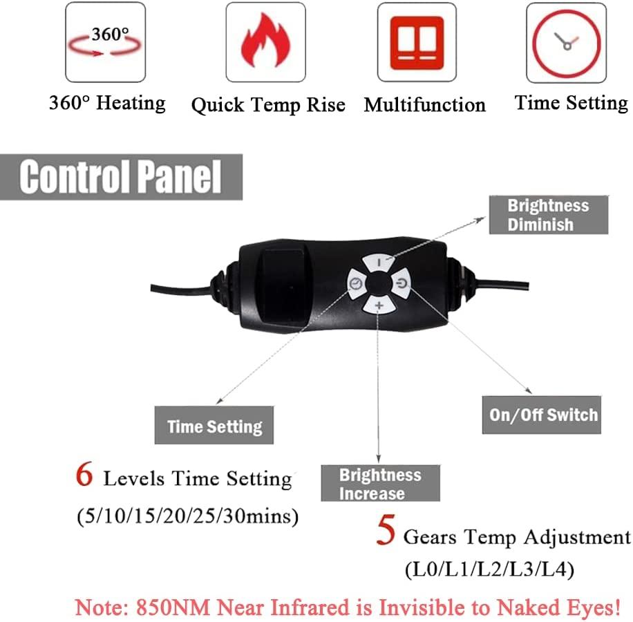 Naviocean Red Infrared Light Therapy Belt for Body Pain, NearInfrared