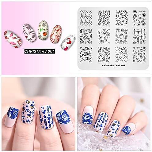 Halloween Nail Art Plates Image Stamp Templates Stamping Manicure Nail  Stamper Stencil - Walmart.com