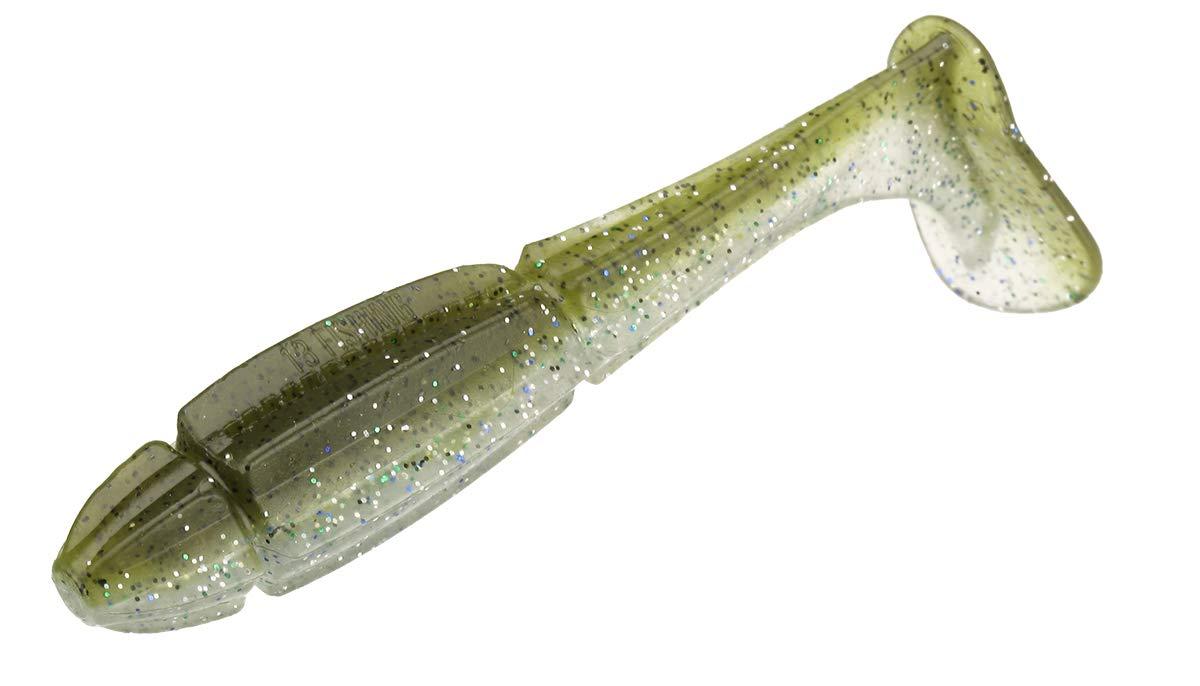 13 FISHING - Churro - Soft Plastic Paddle Tail Swimbaits 4.75 - 9/16oz - 5  Baits Per Pack Glitter