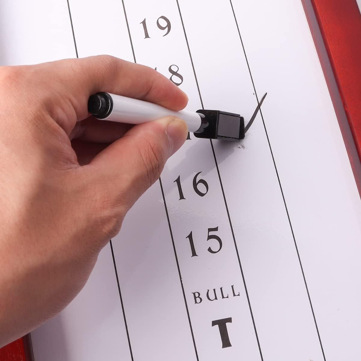 GSE DryErase Dart Scoreboard for Dart Board Cricket & 01 Games Out