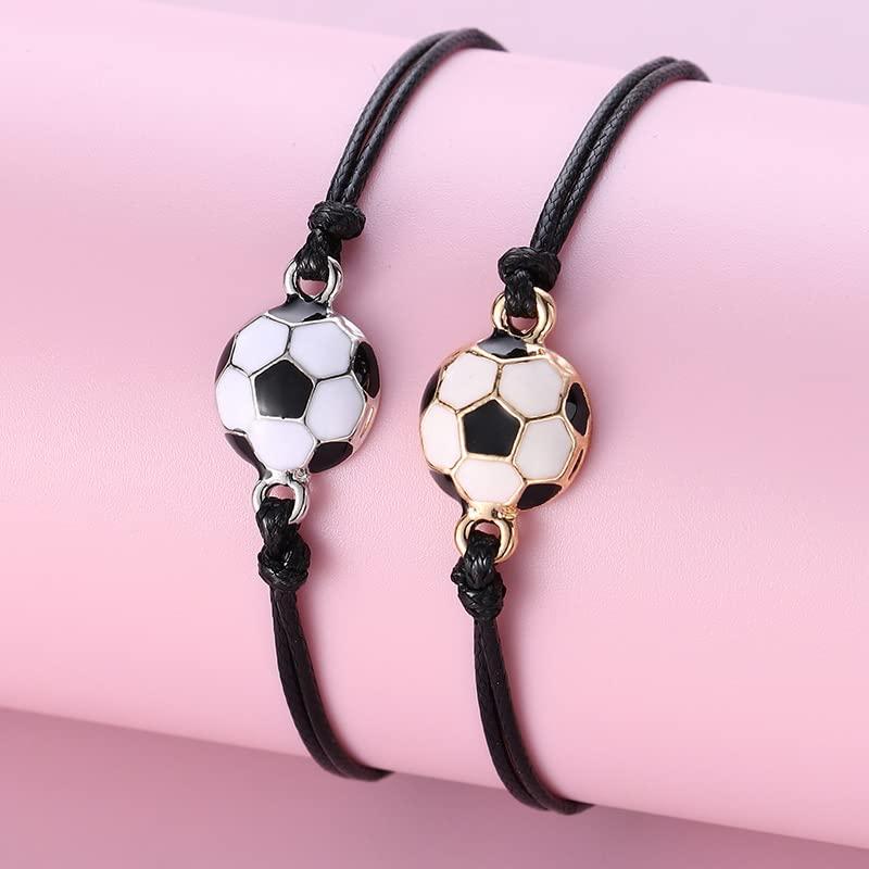 Soccer Gifts for Friendship Bracelet for BFF Matching Soccer