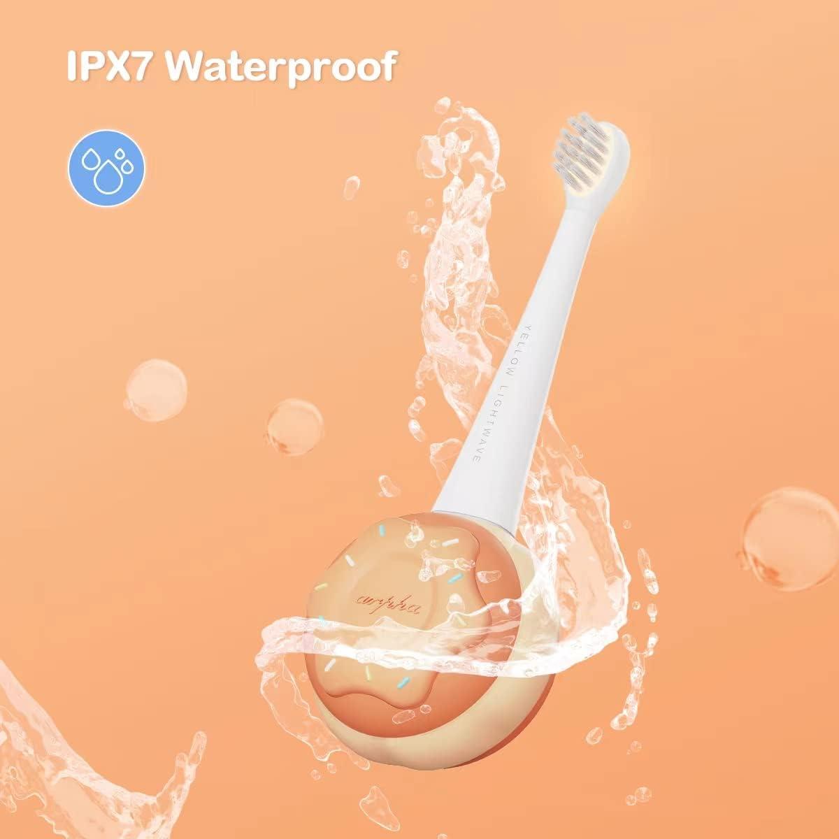 Kids Electric Power Toothbrush Age 14 EasyGrip Silicone Handle 3