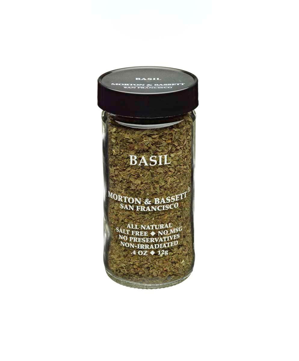 Morton & Bassett Basil 0.4oz Jar Premium Quality Basil for Delightful
