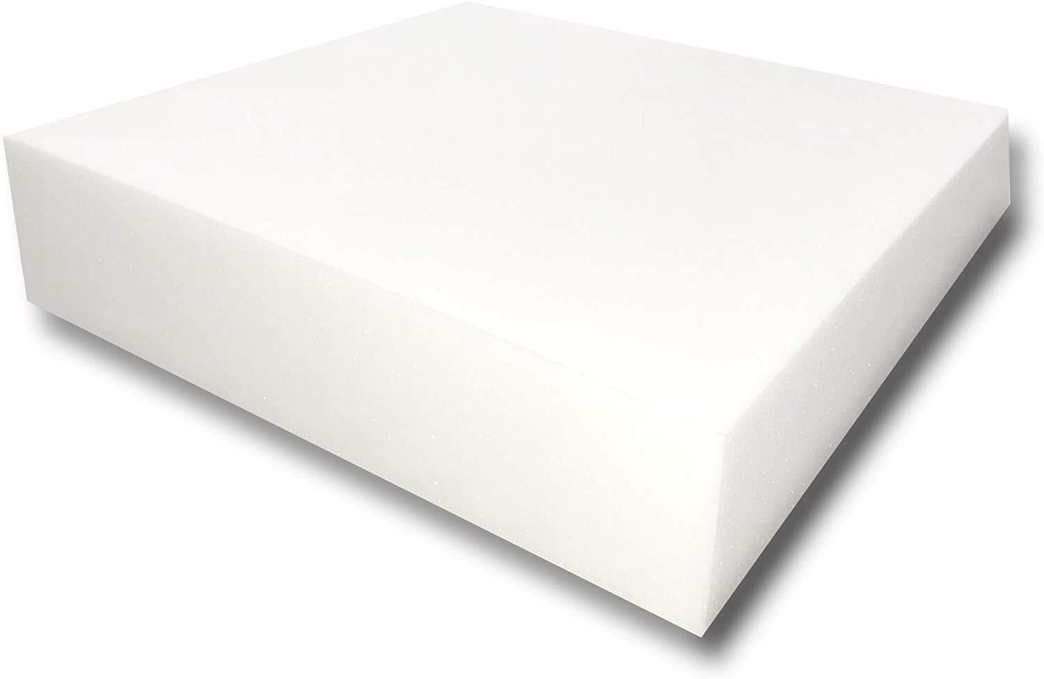 2x 24 x 72 White Foam Upholstery Sheet with Medium Density Foam Pad