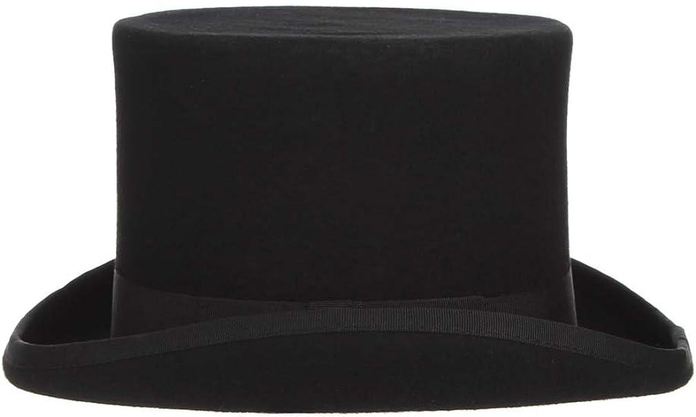 black dress hats for men Jaxon Hats Men's Victorian Wool Felt Top Hat - Black main image 1