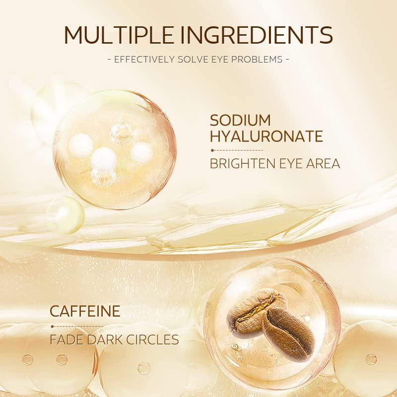 Gold Snail Eye Mask 50 PCS Under Eye Patches For Puffy Eyes Eye Collagen Patches Eye Masks for