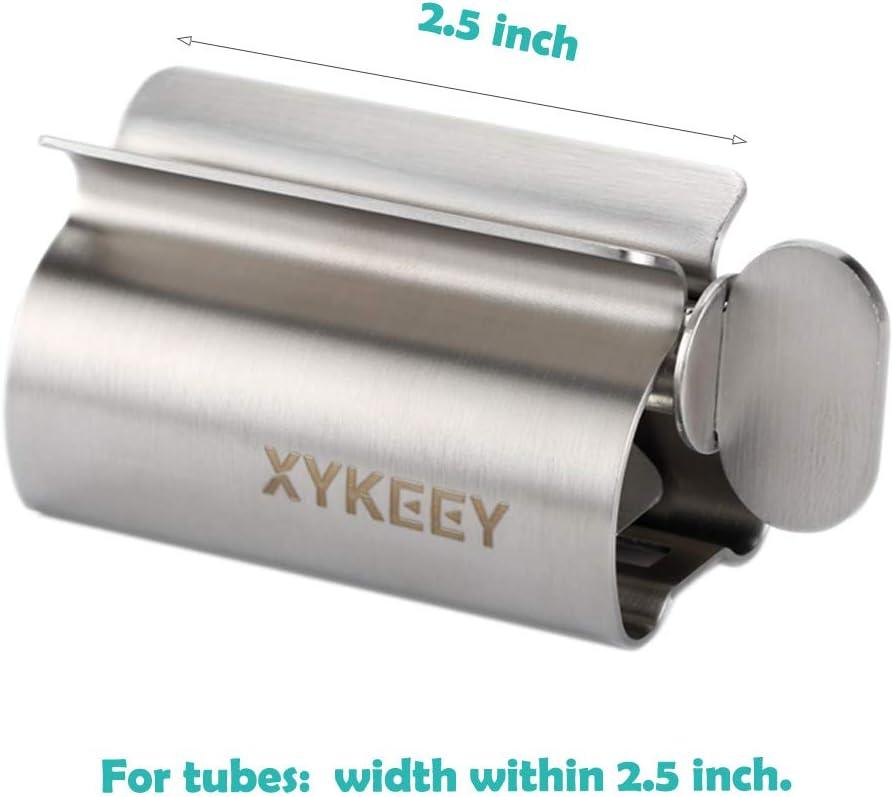 XYKEEY Stainless Steel Toothpaste Tube Squeezer Set - Pack of 2 | Metal ...