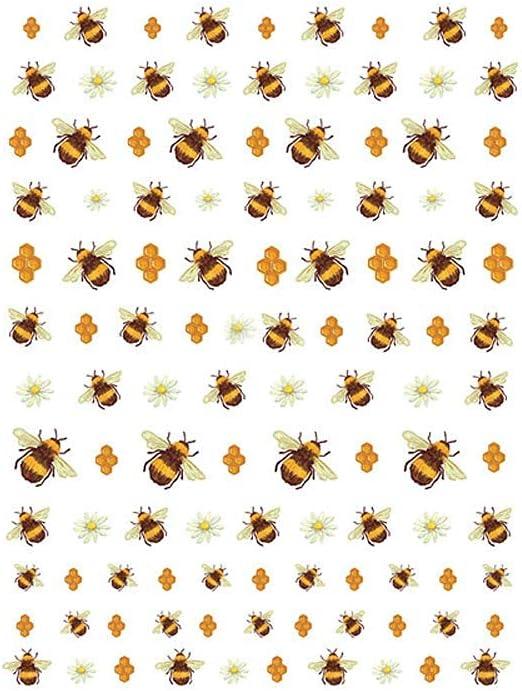 2Pcs Bees Cartoon 3D Nail Decals Nails Small Fresh Yellow Flower Bee Nail  Stickers Butterfly Decals Summer Nail Art Decorations Manicure Accessories  Nail Charms for Acrylic Nails(195)