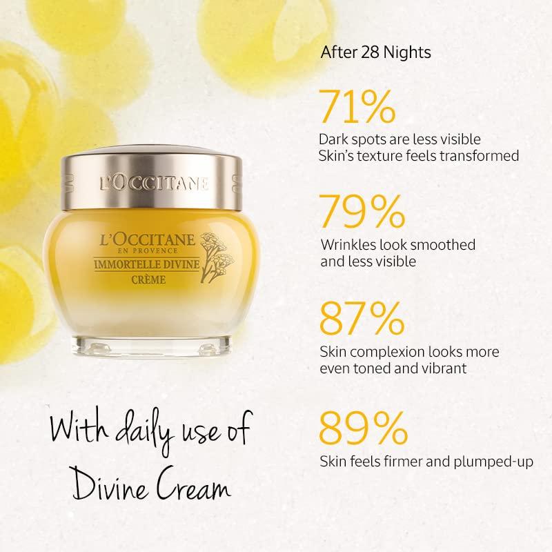 L'Occitane AntiAging Immortelle Divine Face Cream Moisturizer for a
