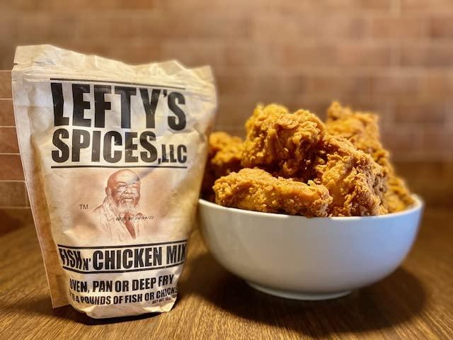 Lefty's Original Fish & Chicken Mix | Seasoned Coating for Meat ...