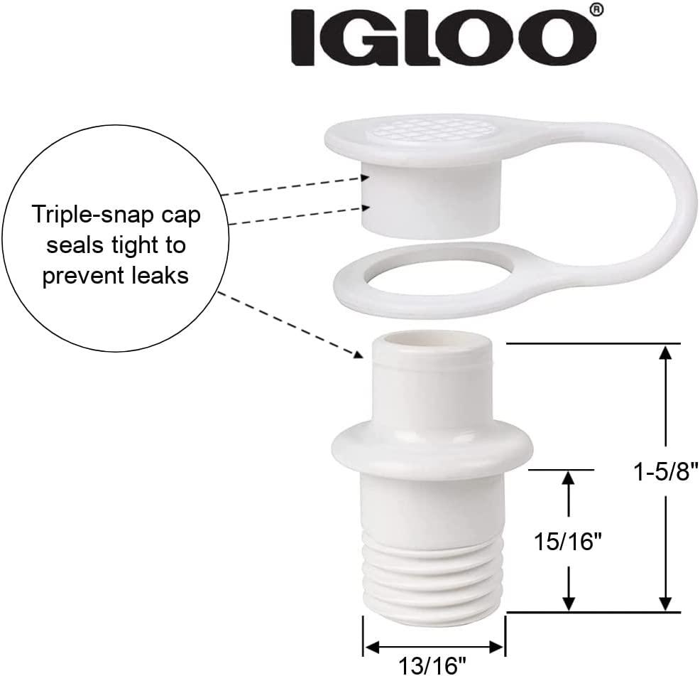 Igloo Replacement Triple Snap Drain Plug Durable and EasytoUse
