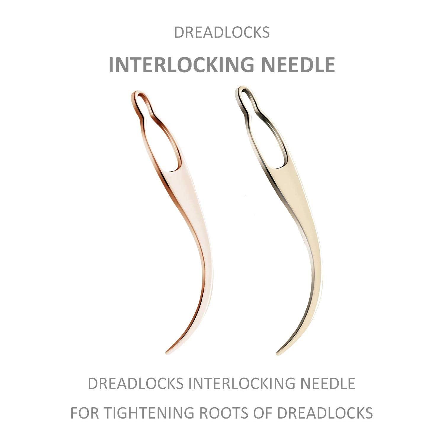 Dreadlock Tool Interlocking Tool for Locs 4 Pieces Easyloc Hair Tool Needle  for Maintaining Your Dreadlocks Interlocks and Sisterlocks Tightening  Accessory (Gold Rose Gold) Type 8