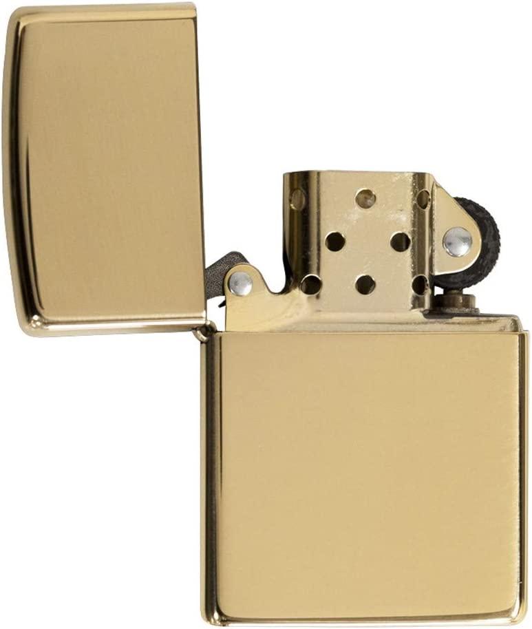 Zippo Brass Pocket Lighters Classic High Polish Brass