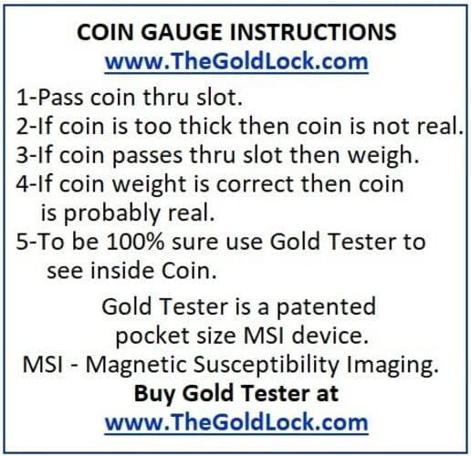 Gold Coin Tester Kit American Gold Eagle Coins Bullion USA