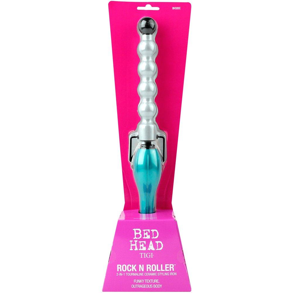 Bed Head Rock N Roller Clamp Free 2in1 Curling Wand Round Barrel for Tousled Waves
