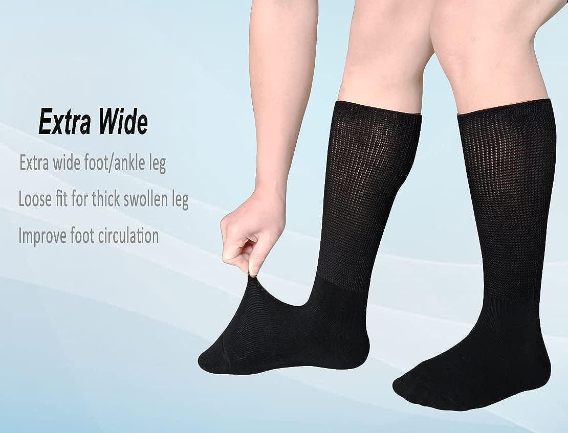 COIYUFUX Extra Wide Bariatric Socks Diabetic Sock for Lymphedema