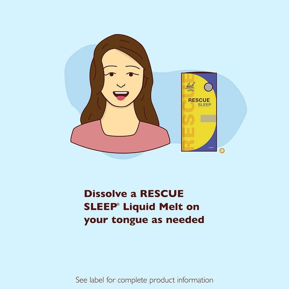 Bach RESCUE SLEEP Liquid Melts, Natural Orange Vanilla Flavor, Natural