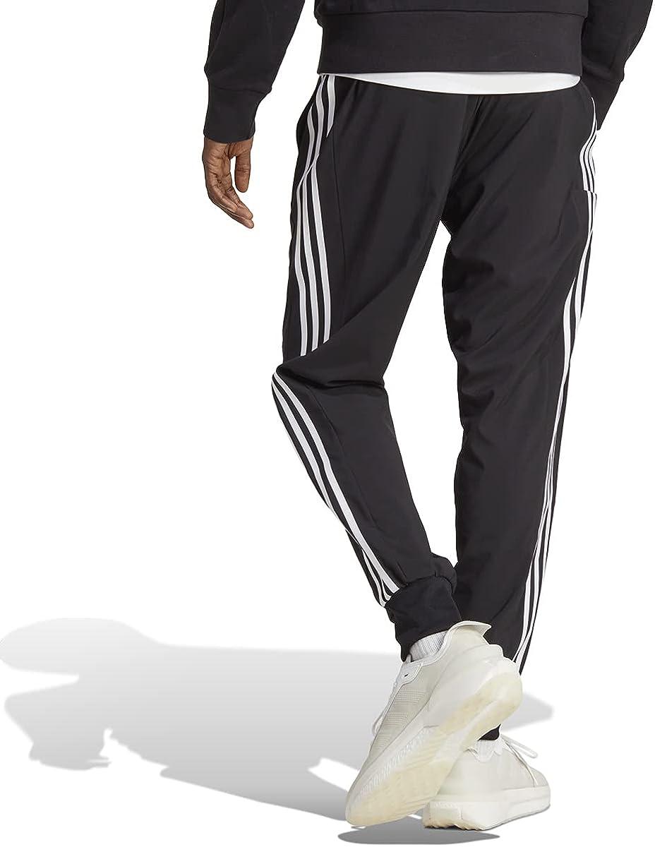 Essentials Pants White Aeroready Large Men\'s Cuffed Woven 3-Stripes adidas Black/