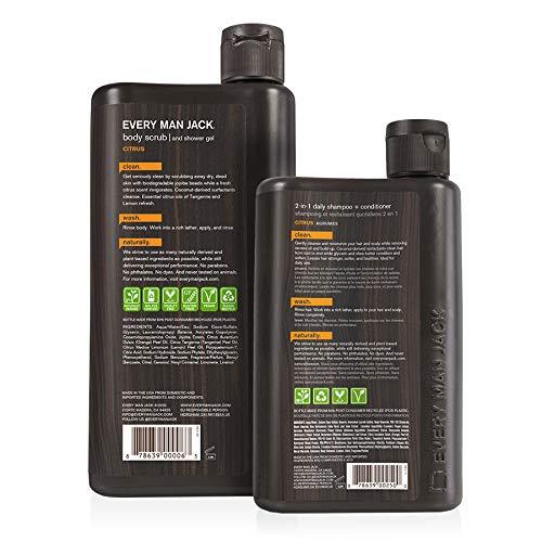 Every Man Jack Body Wash + Shampoo Set Citrus 16.9ounce Body Wash