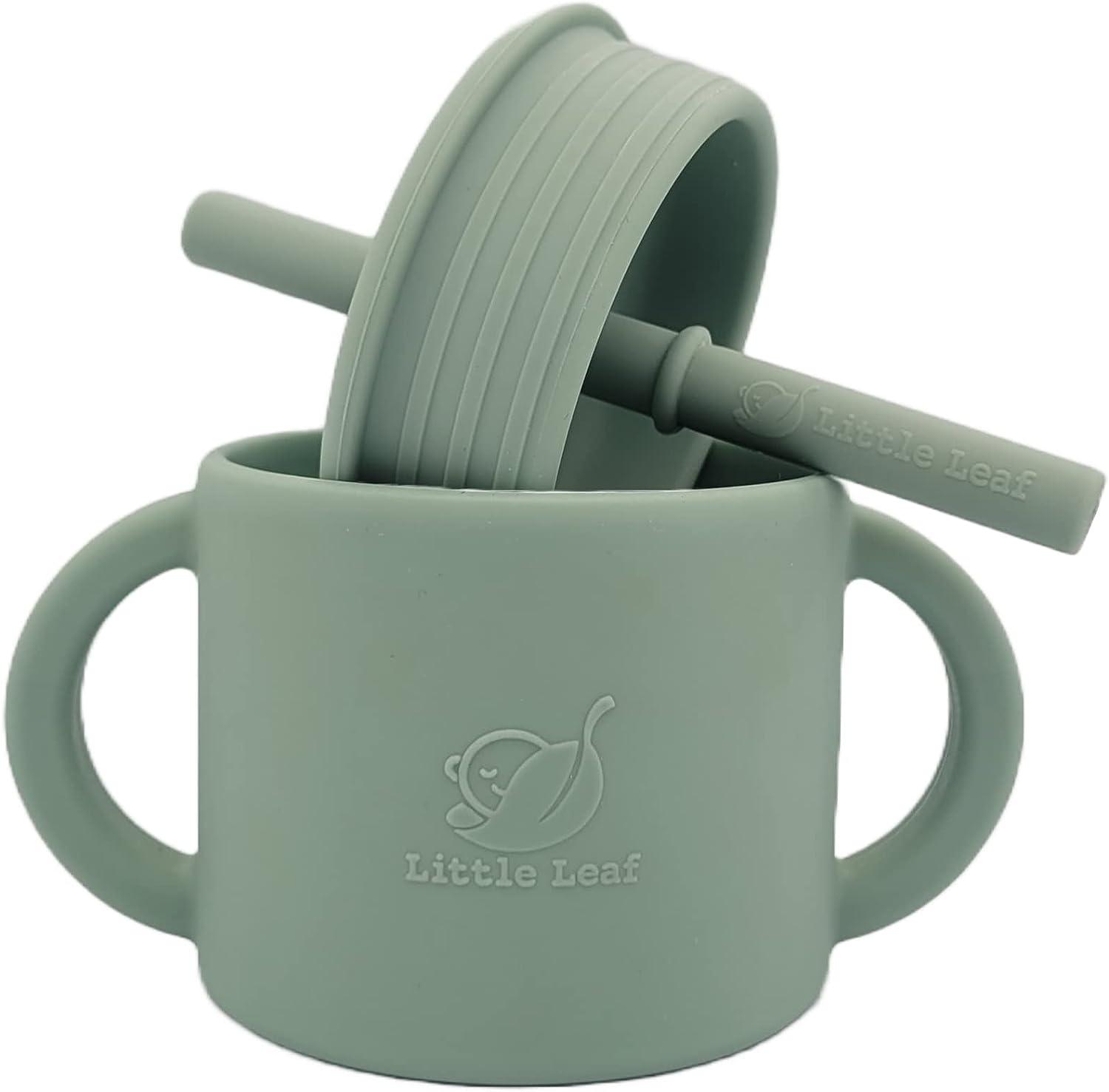 6oz Silicone Baby Cup with Straw and Lid - Green | BPA-free Sippy Cup for  Toddlers | Buy Now with Express International Delivery | GoSupps.com