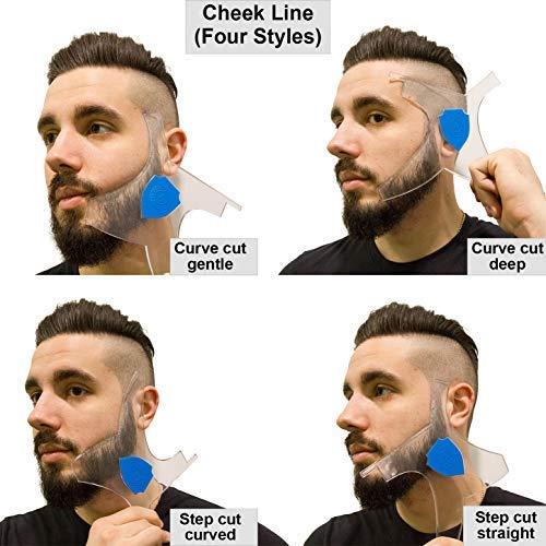 Aberlite ClearShaper - Beard Shaper Kit w/Barber Pencil - Premium Shaping  Tool - 100% Clear | Many Styles - The Ultimate Beard/Hair Lineup (US  Patent) - Beard Stencil Guide Template Outliner Blue