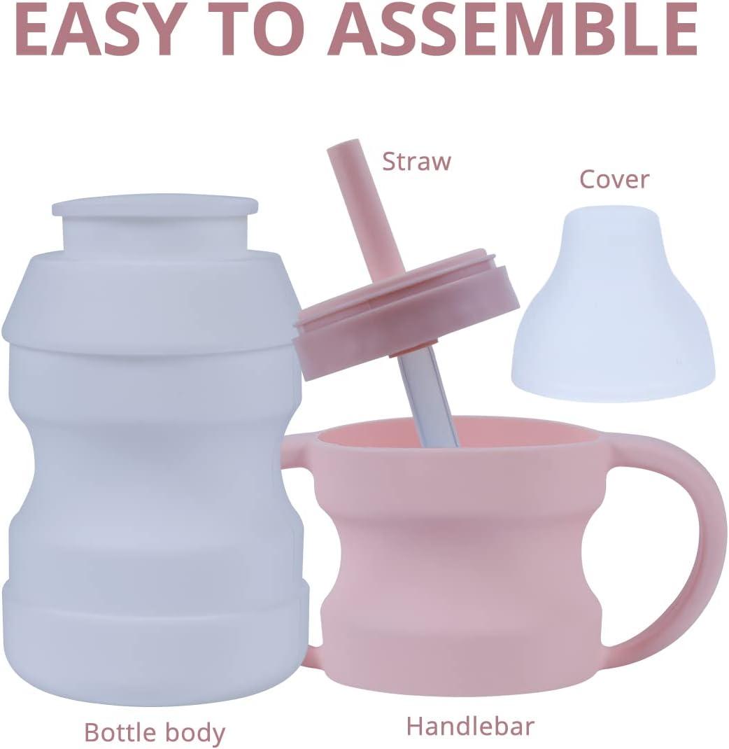 Toddler Cups With Easy-to-suck Straw Baby Cups,spill Proof Straw Cups For  Toddlers Lid & Straw