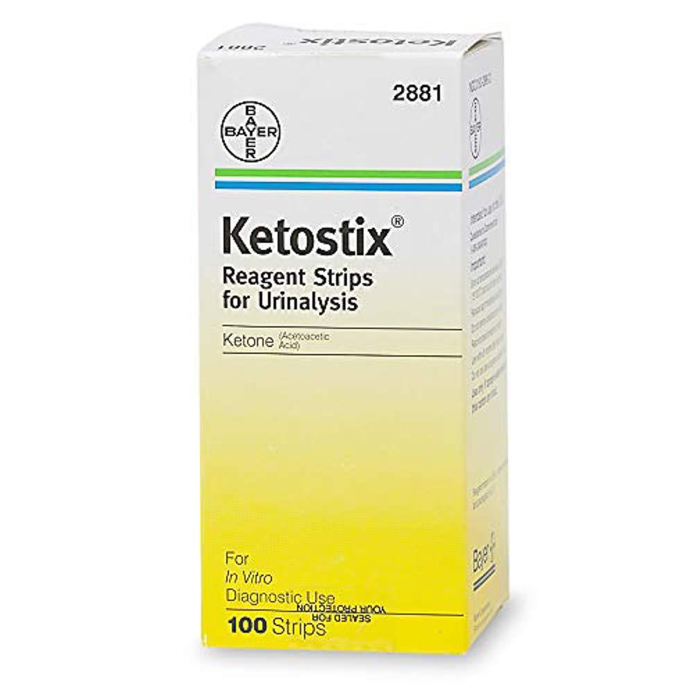 Ketostix Reagent Urine Test Strips 100 Count Accurate Keto Testing Strips