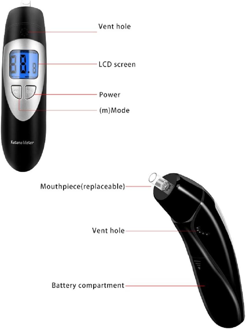 Digital Ketone Breathalyzer Test Meter Grade Accuracy Ketosis Monitor