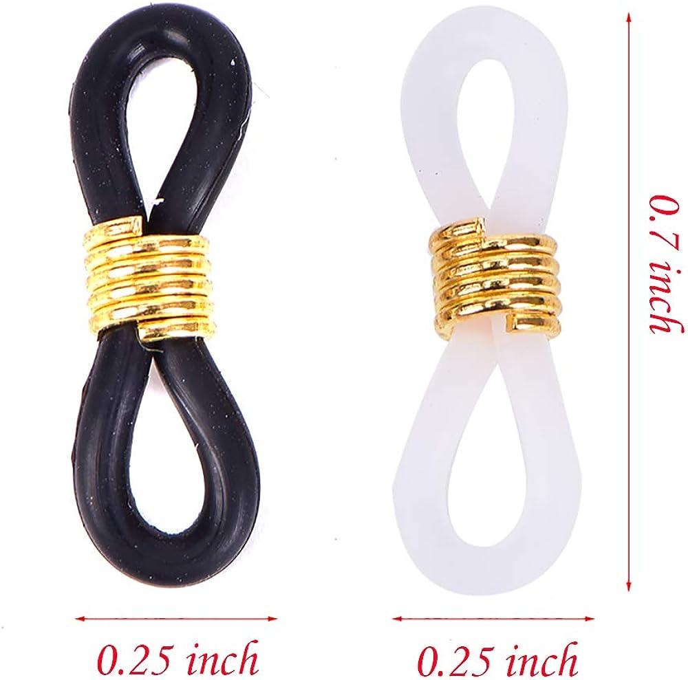 20 Pcs Silicone Eyeglass Chain Ends 22mm Rubber Ends Eyeglasses Strap  Holder at Rs 1379.00, Gemstone Connector