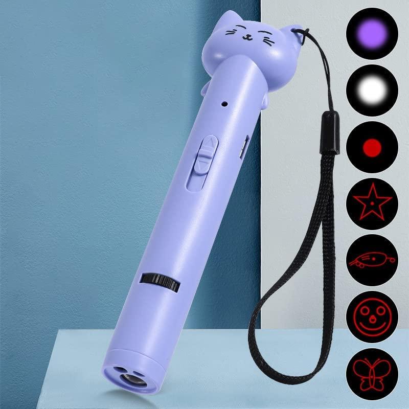 Laser Pointer Interative Cat Toy for Cats to Chase, Rechargeable Red