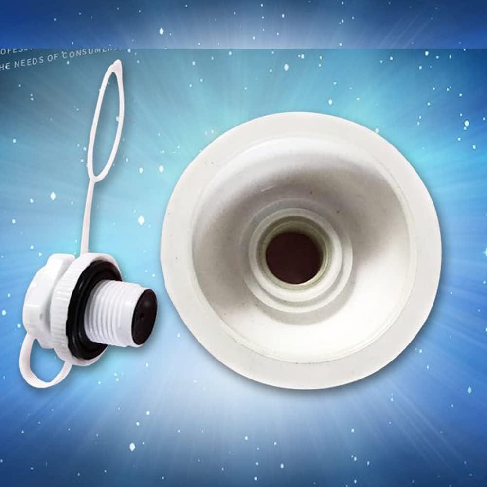 4Pcs Kayak Raft & Air Mattress Plug Replacement Set White Spiral Air Valves for Inflatable