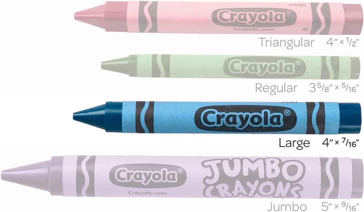 Crayola Large Crayons Black Art Tools for Kids 12 Count