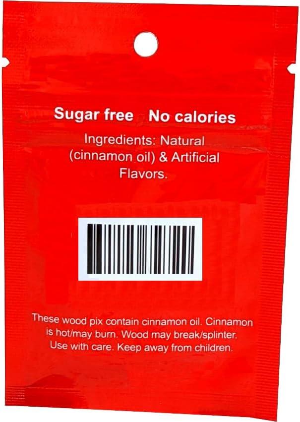 Hot Cinnamon Flavored Toothpicks USAMade, Quit Smoking 5 Packs