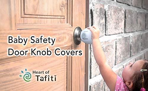 Door Knob Child Proof Cover Safety Locks for Doors Toddler Kid-Proof 4 Pack  New