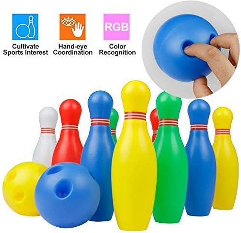 thumbnail image 2 of OUNONA 1 Set Kids Bowling Set For Indoor And Outdoor Play With Plastic 2 of 9