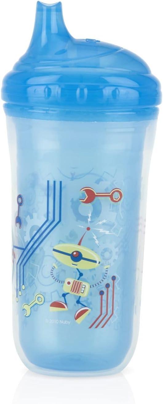 Sippy Cup 2-Pack Nuby Insulated Hard Spout No Spill Leak Proof 9oz