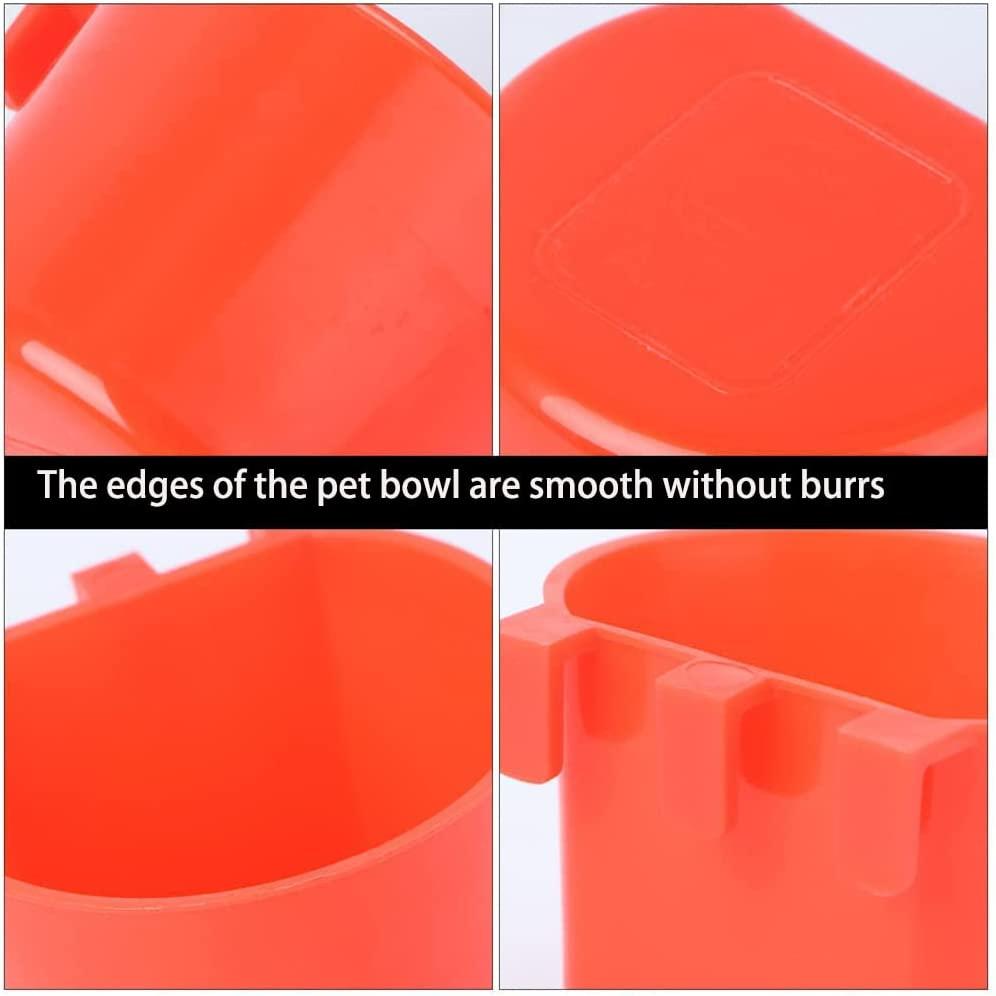 AMZSYLV 10 Pack Bird Cage Feeding Cups Chicken Seed Bowl Hanging Parrot