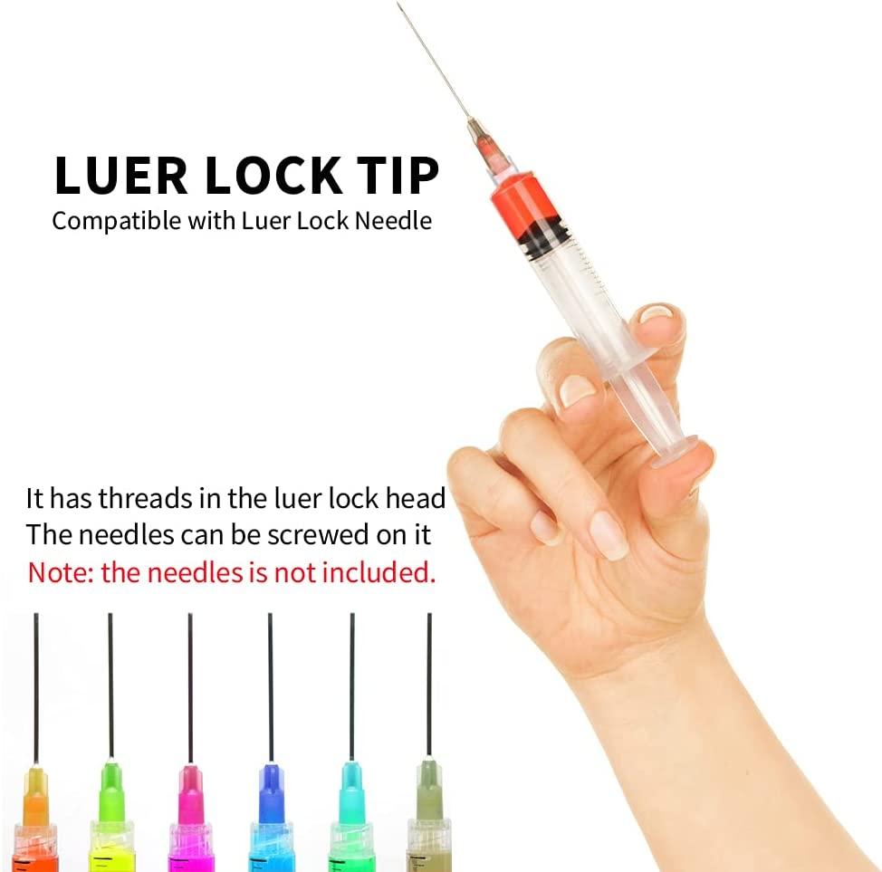 3ml Luer Lock Syringe 20Pack Plastic 3ml Syringes with Luer Lock Tip