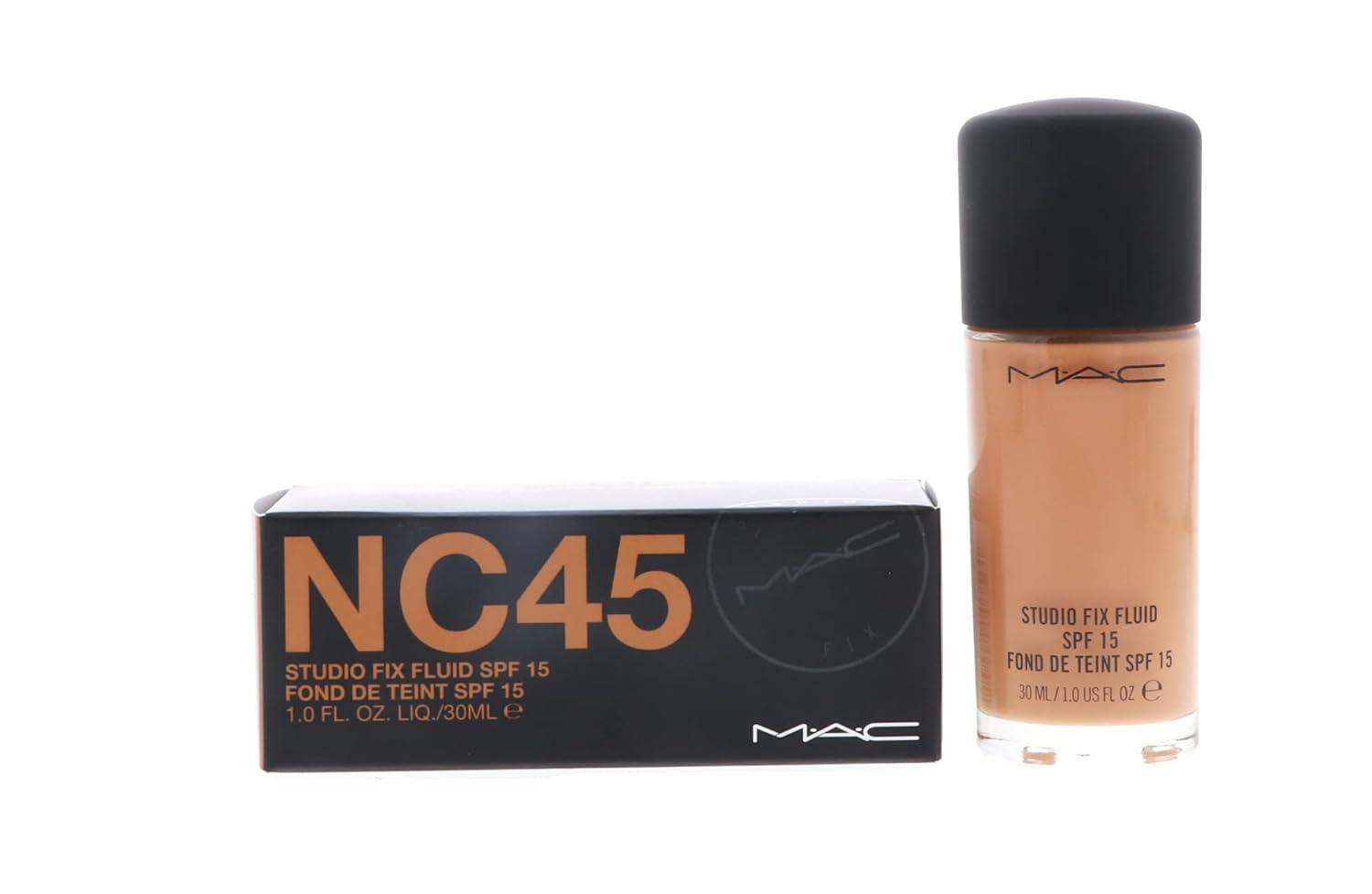 MAC Studio Fix Fluid Foundation SPF 15 NC45 - Perfect Matte Finish