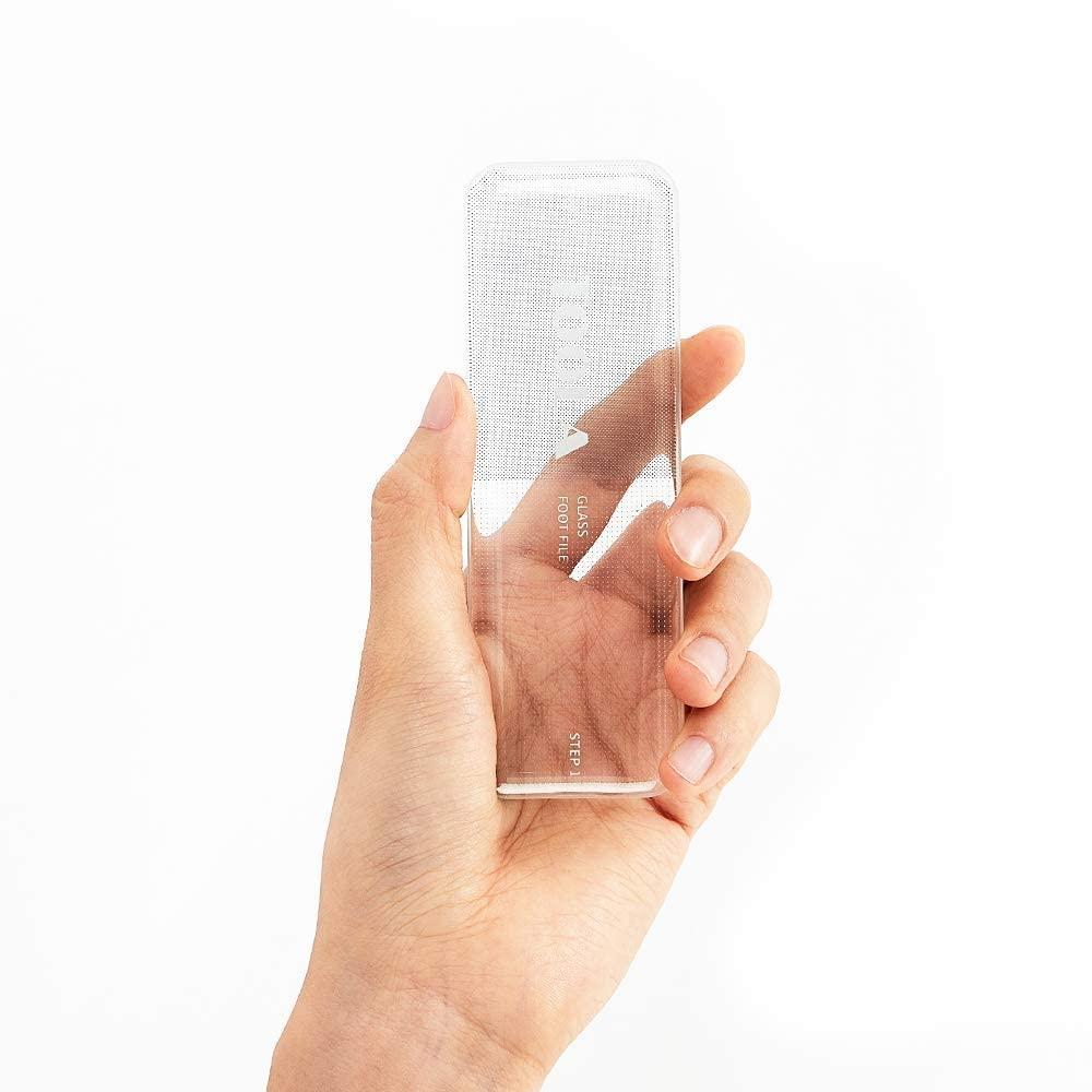 Hypoallergenic Glass Foot Rasp File and Callus Remover with Glass