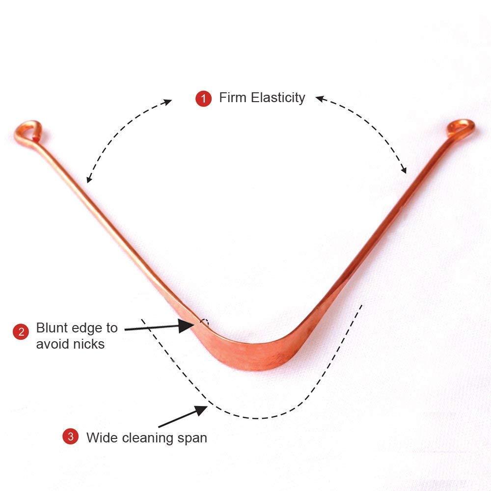 Pure Copper Tongue Cleaner 1 Piece Improve Oral Hygiene