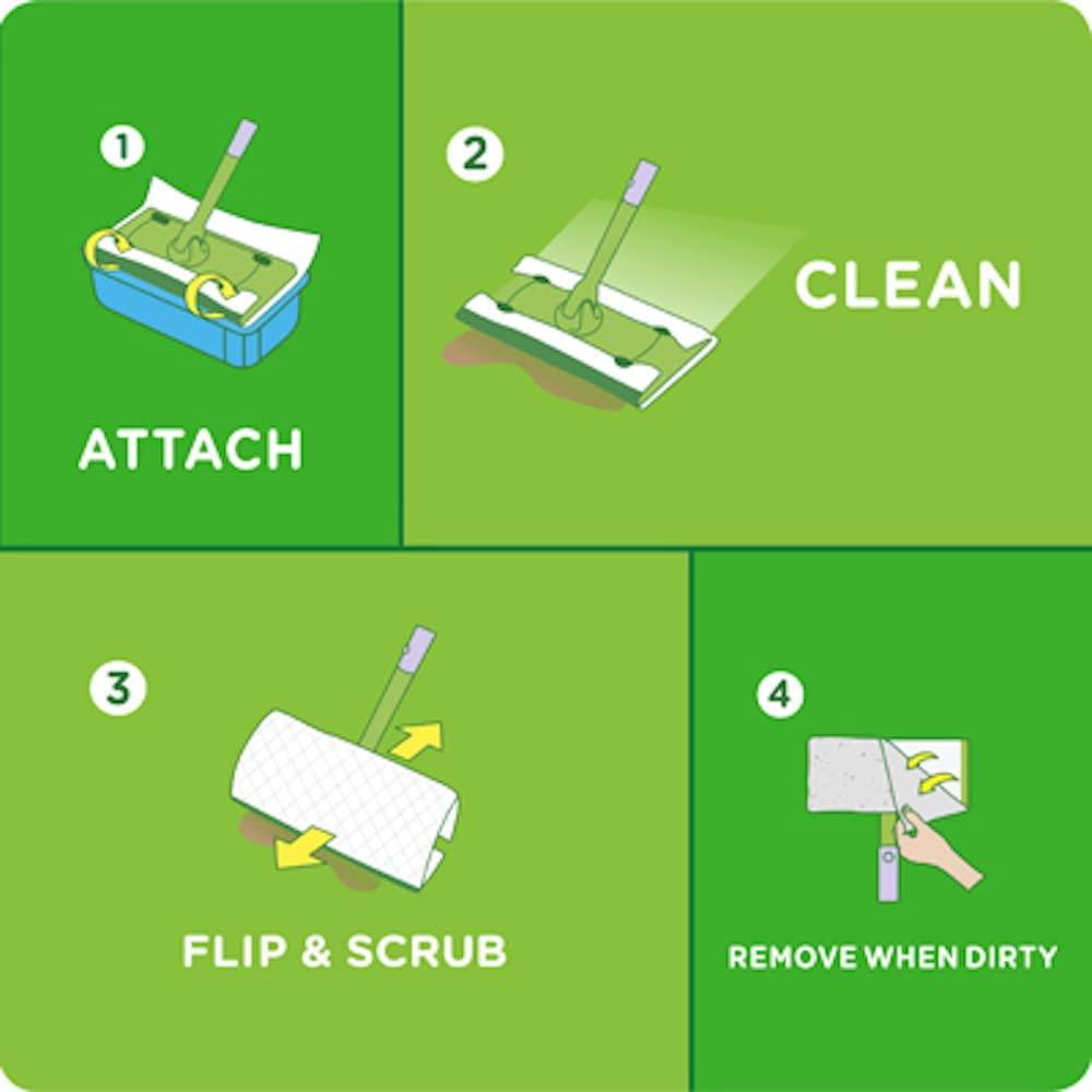  Swiffer Sweeper Wet Mopping Pad Refills for Floor Mop