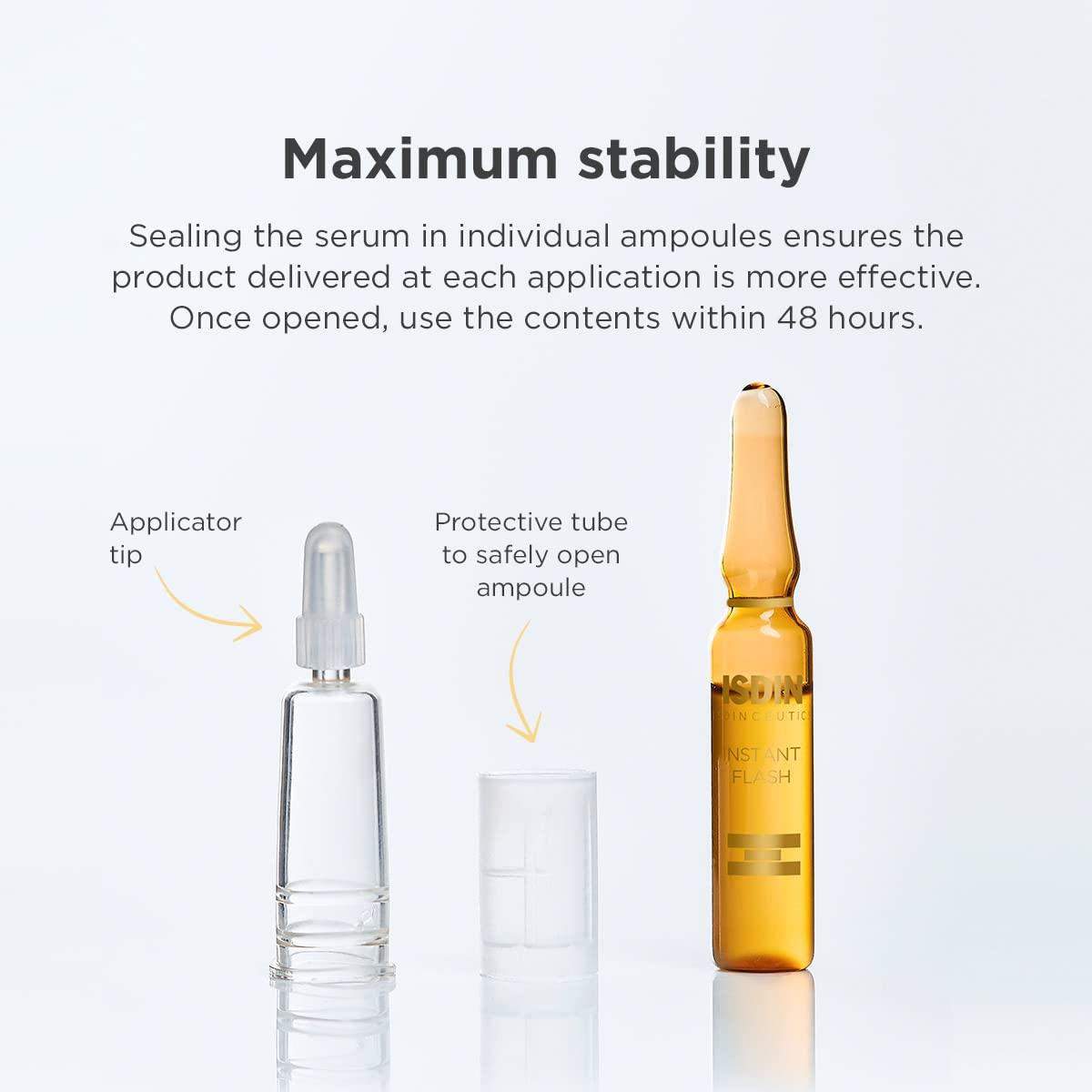 ISDIN Instant Flash Lifting Effect Serum Ampoule, 5 Ampoules